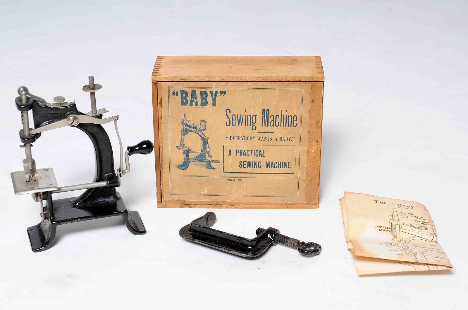 Old Vintage Gallery Baby Sewing Machine Circa 1894
