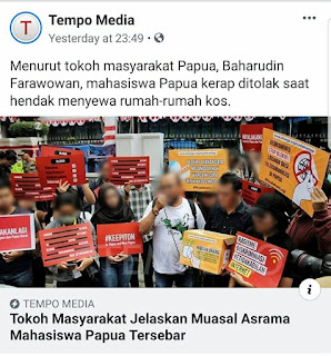 Mahasiswa Papua Ditolak Mahasiswa Papua Ditolak