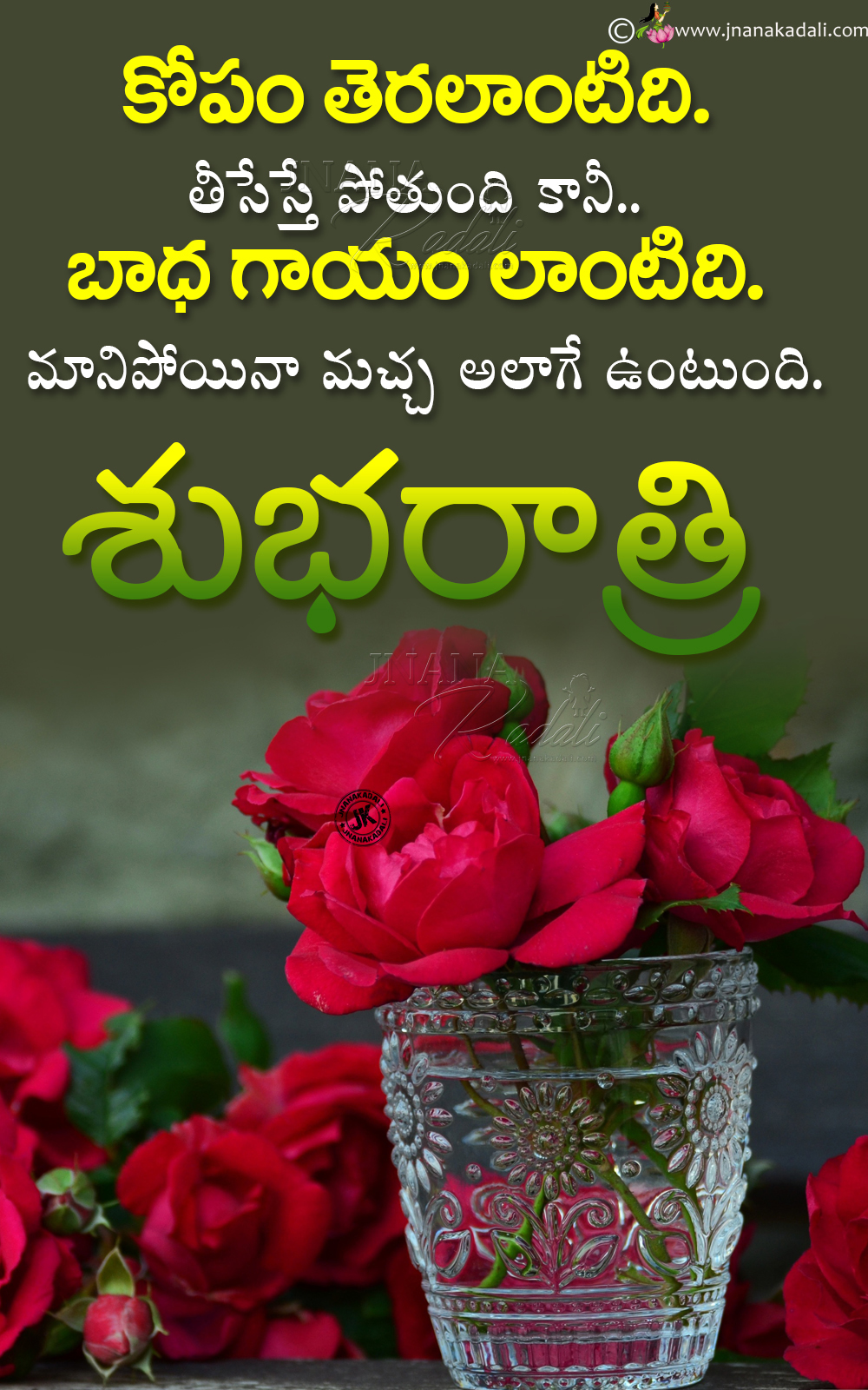 Good Night Quotes in Telugu-Famous Inspirational Good Night Messages