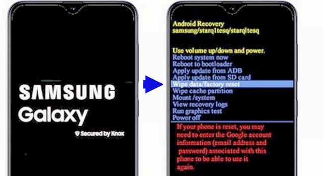 Samsung mode recovery