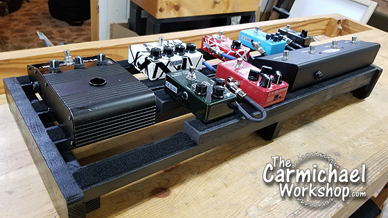 The Carmichael Workshop: Make a Custom Guitar Pedal Board out of Wood!
