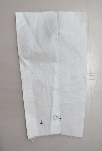 Pinza planchada vista por el lado derecho