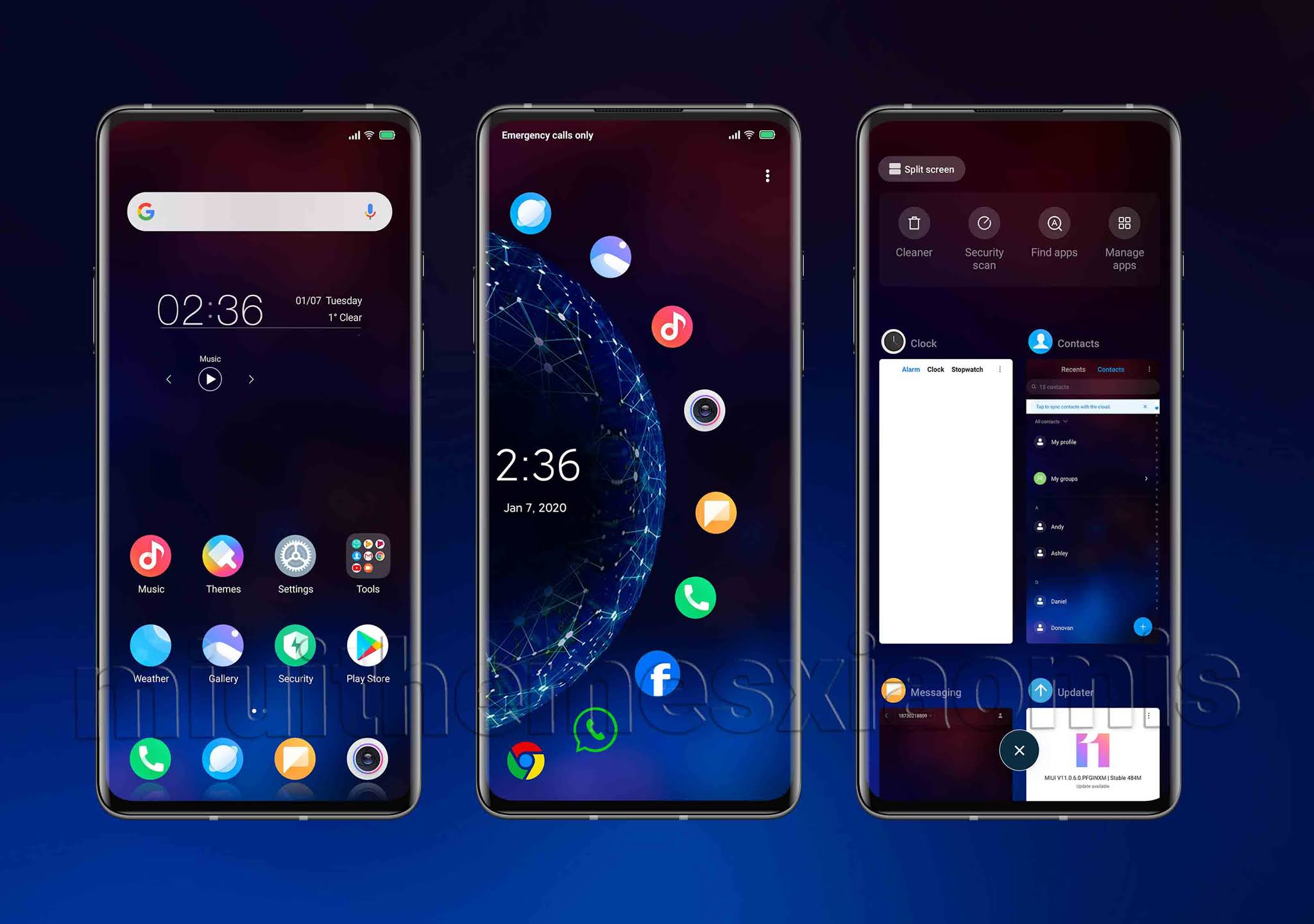 Dark Fancy MIUI Theme Best Dark MIUI Theme With Beautiful Icon Pack