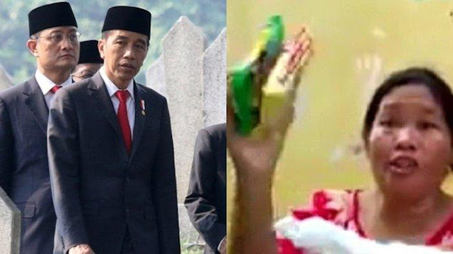 Diberi Beras Seliter dan 2 Mie Instan. Emak-emak Mara