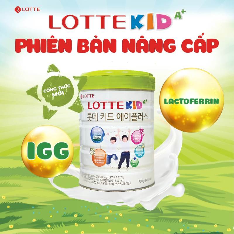 Lotte Foods Sản phẩm dinh dưỡng Lotte Kid A+ 760g.