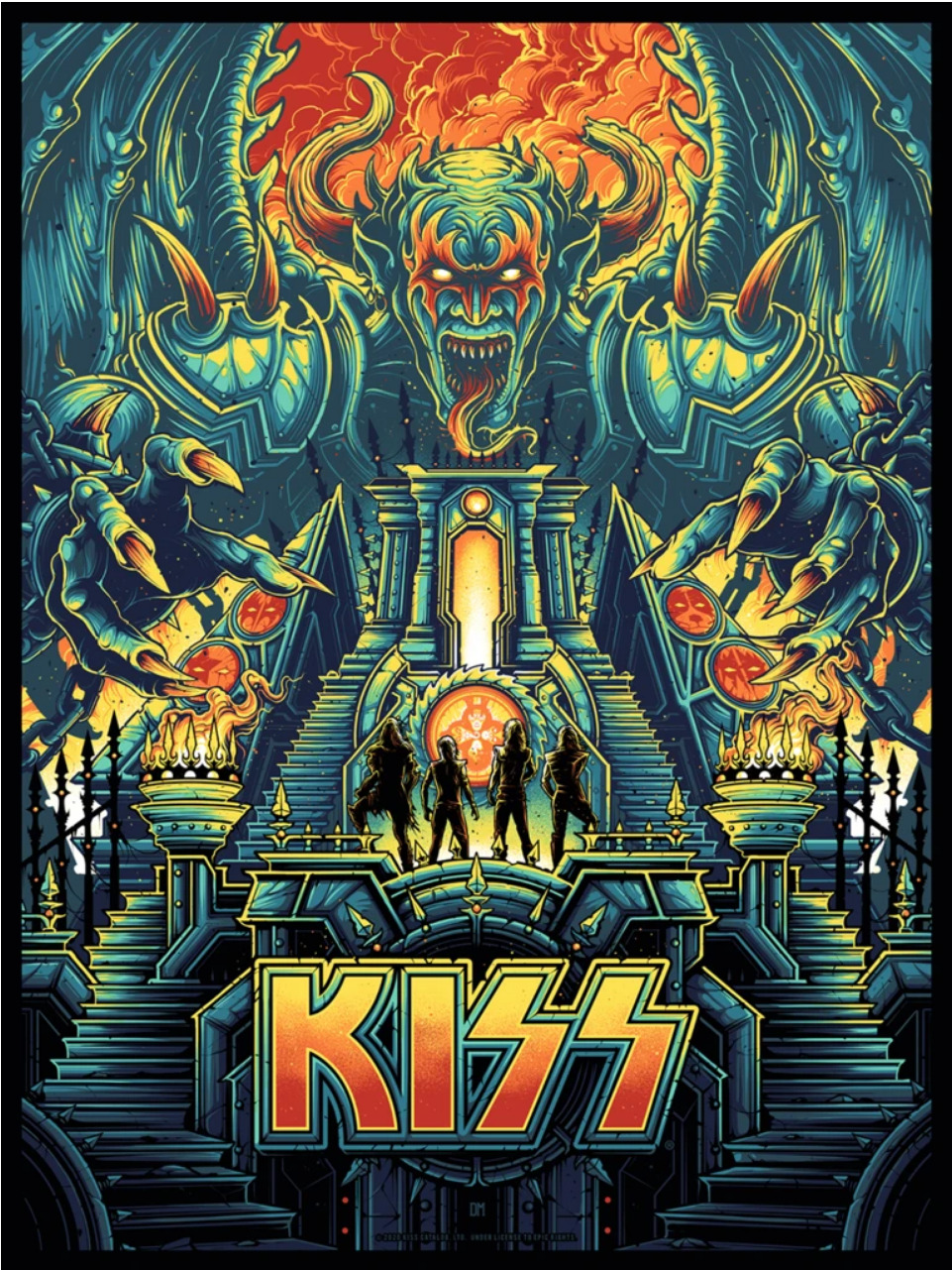 INSIDE THE ROCK POSTER FRAME BLOG KISS Poster By Dan Mumford Release