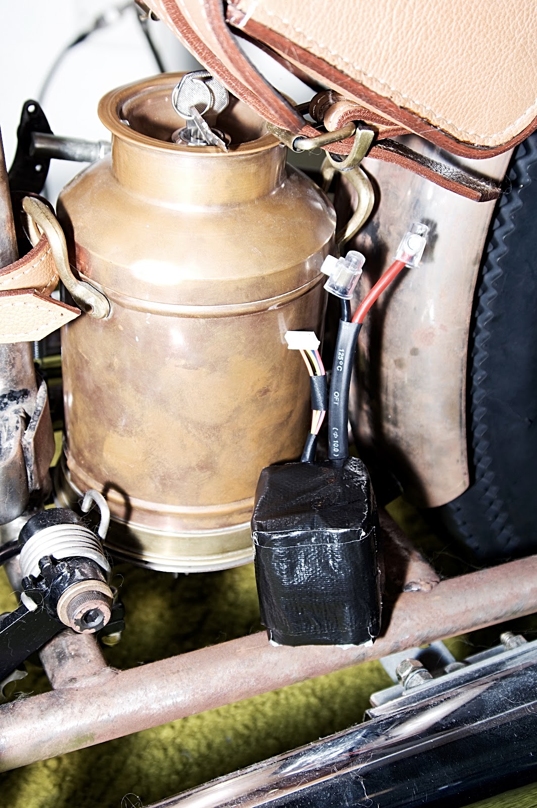 In Motion XS650: The world's most complicated "simplified wiring" system!