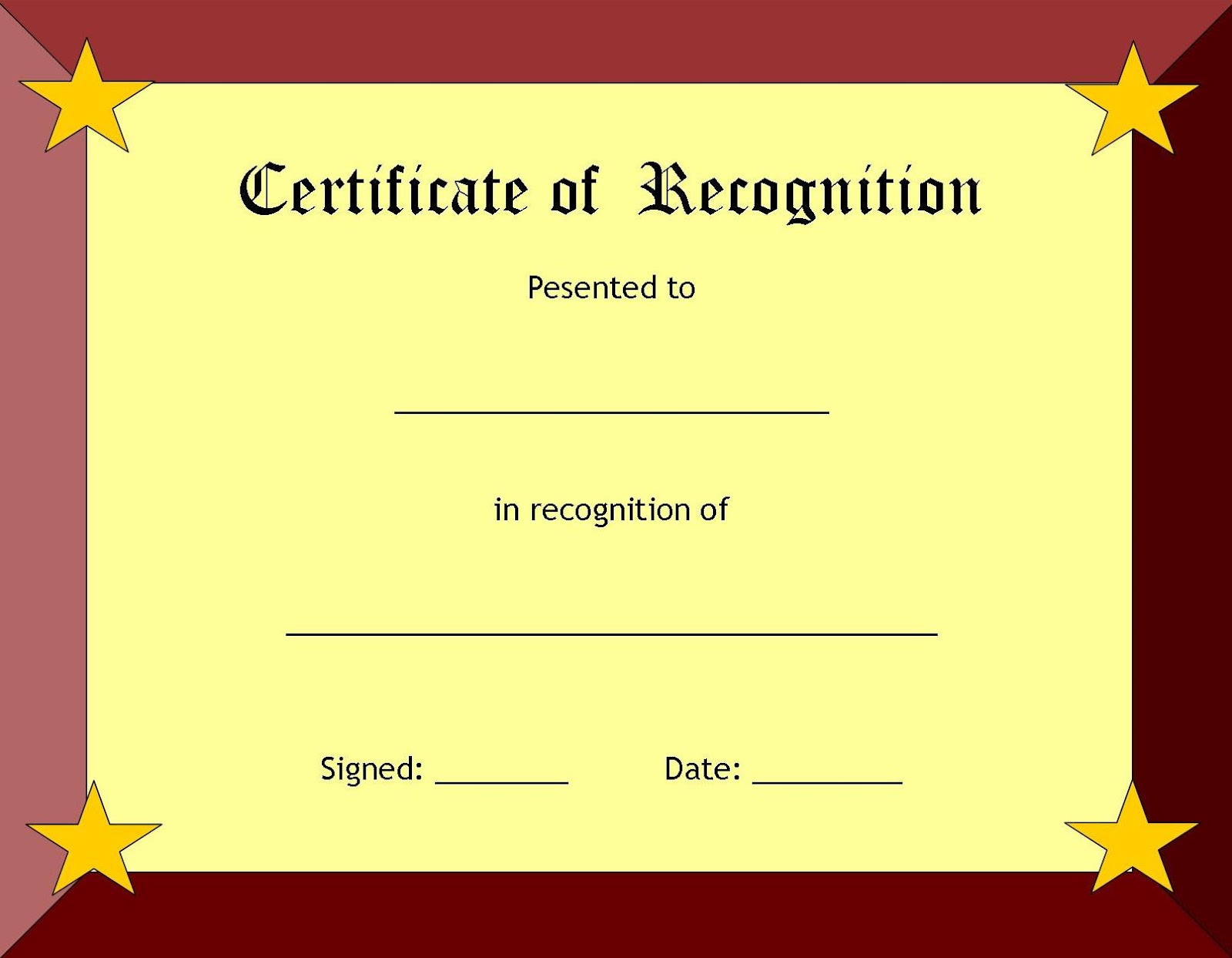 A Collection of Free Certificate Borders and Templates