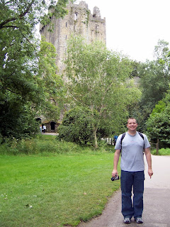 Jerry Yoakum standing on a pathway to Blarney Castle