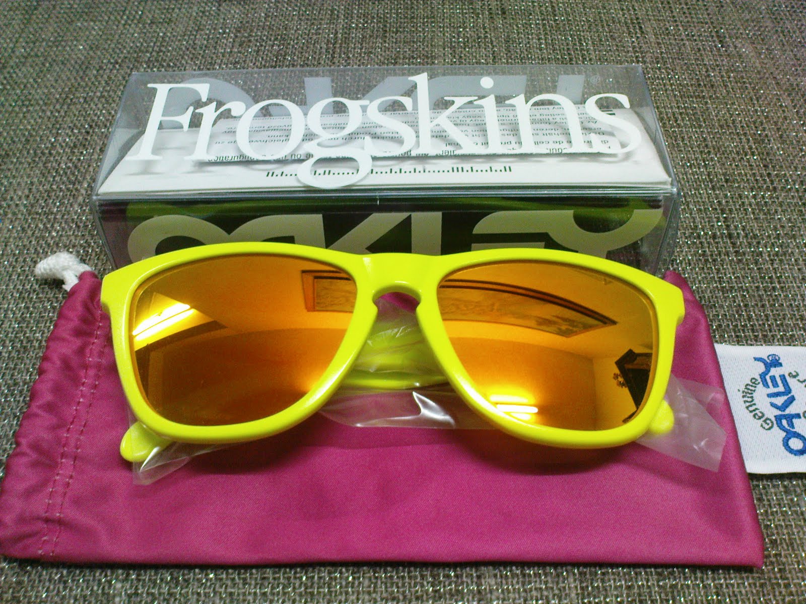 Vintage Bausch & Lomb Rayban Sunglasses: (SOLD)NIB Oakley Frogskins Neon  Yellow(SOLD)