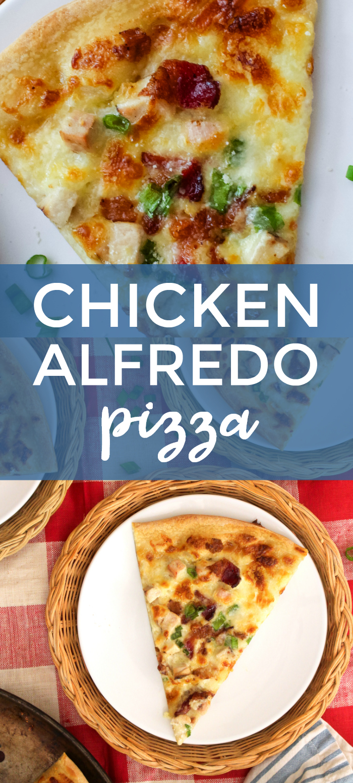 Chicken Alfredo Pizza The Two Bite Club