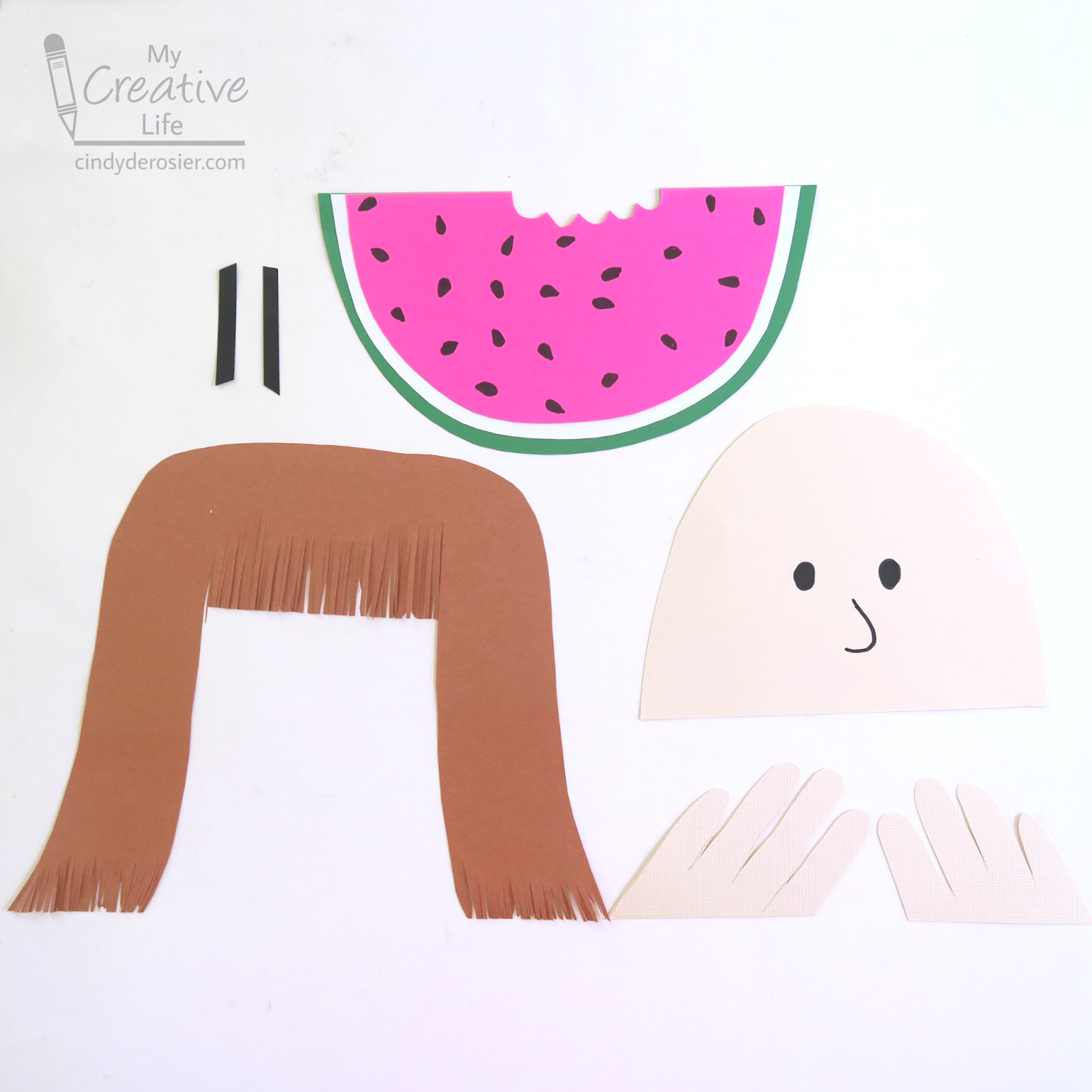 Cindy deRosier My Creative Life Construction Paper Watermelon Self