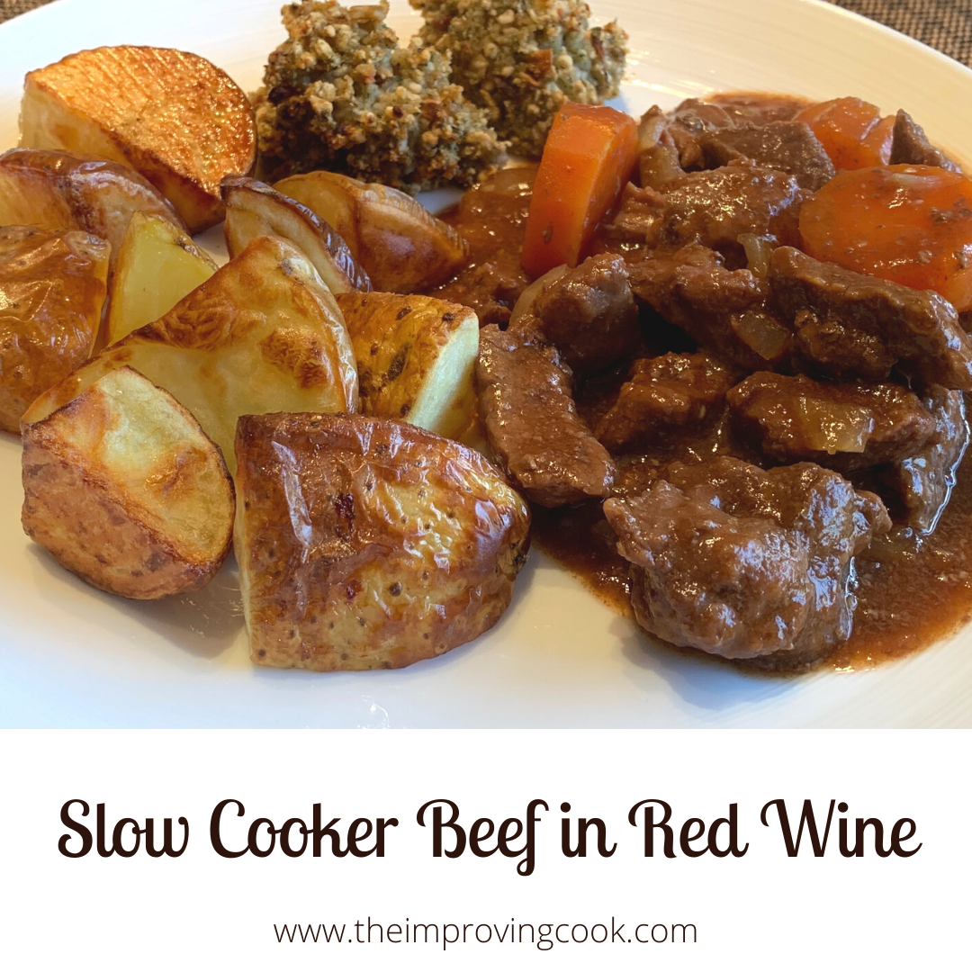 Slow Cooked Beef in Red Wine