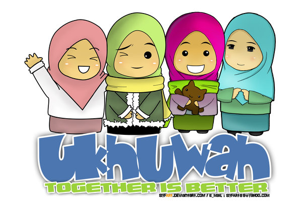 Ukhuwah together is better Kartun Dakwah Islam 