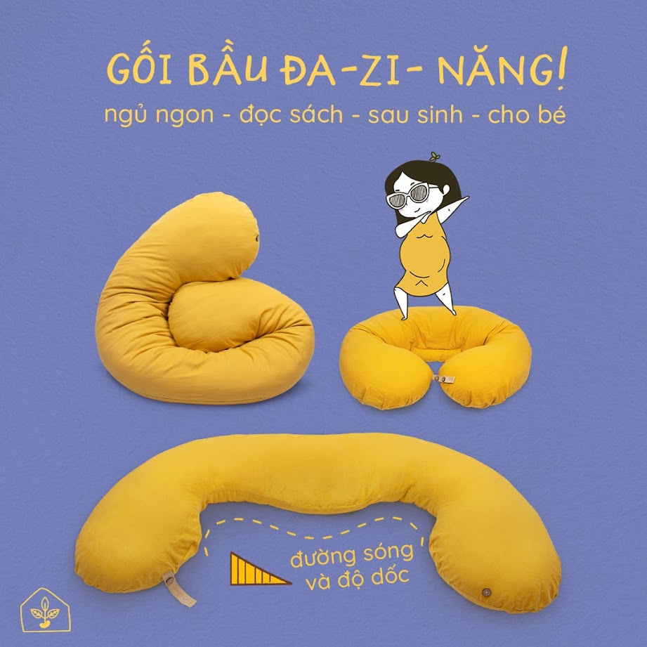 [A159] 7 lợi ích gây sốc của gối bầu đậu khuyết - gối dành cho bà bầu