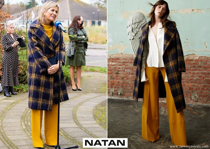 Queen Maxima in Natan Coat and dress