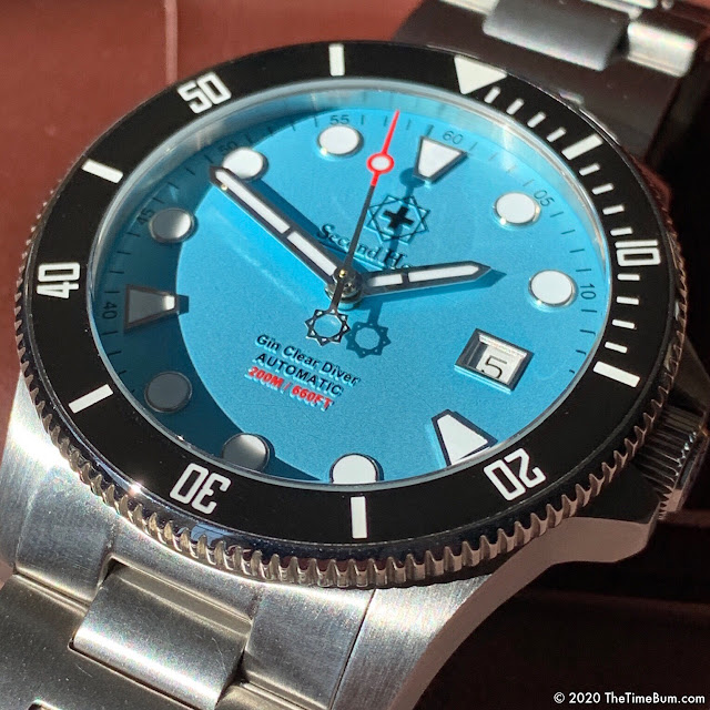 Second Hour Gin Clear Diver Pastel Blue