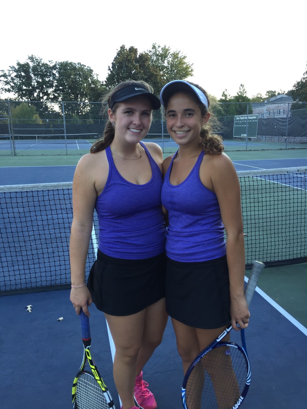 BHS women's doubles team Meg Hardesty and Becket Waters
