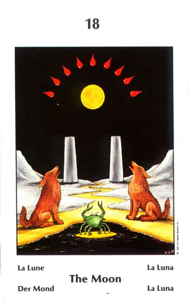 Tarot de Barbara Walker: La Luna
