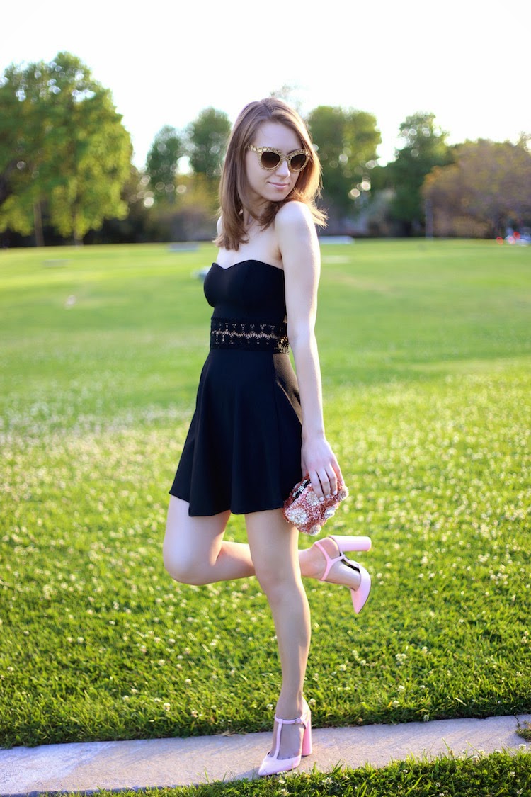 LA by Diana - Personal Style blog by Diana Marks: Gold, Pink and LBD