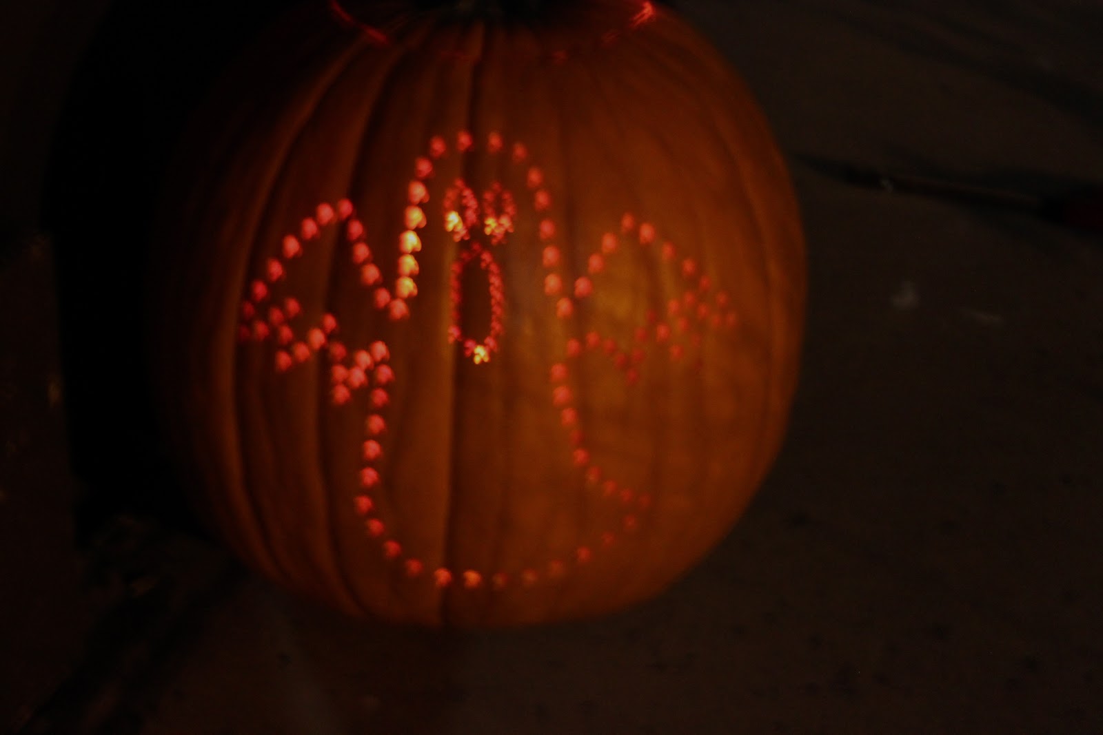 Drilling pumpkins tutorial from The Smitten Mintons
