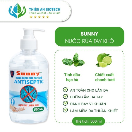 NƯỚC RỬA TAY KHÔ SUNNY 500ML – THIÊN AN