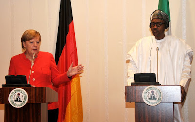 Muhammadu Buhari and German Chancellor Angela Merkel
