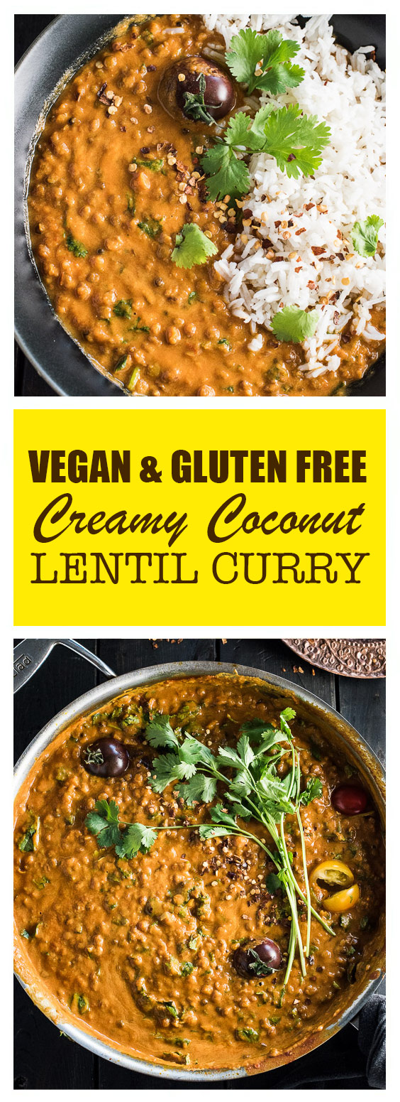 Vegan + Gluten Free Creamy Coconut Lentil Curry - Crown Recipes Idea