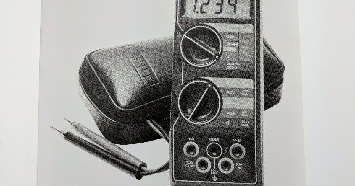 Flipping for Fun: Keithley Model 130 Digital Multimeter Operator's Manual