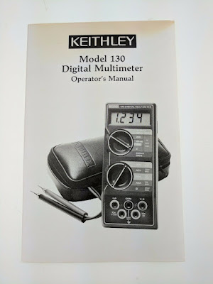 Flipping for Fun: Keithley Model 130 Digital Multimeter Operator's Manual