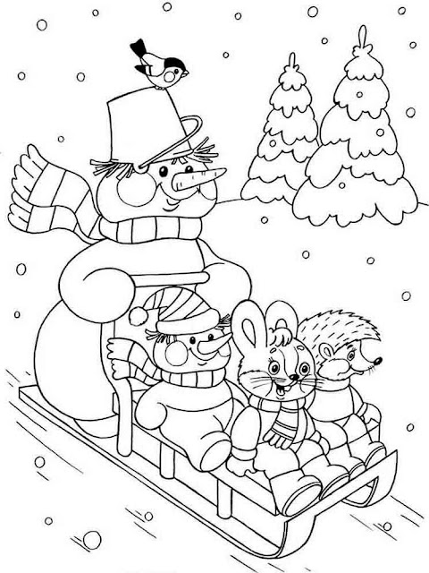 2 Best Free Winter Coloring Pages