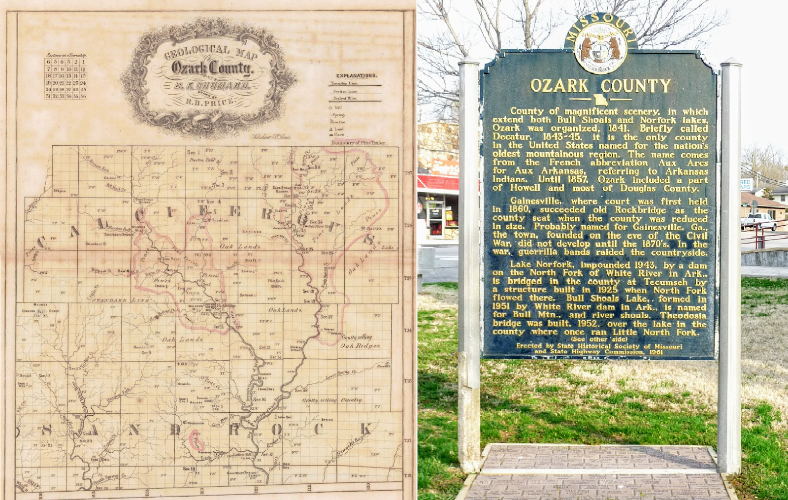 Ozarks History Slavery in Ozark County, Missouri 1850 image