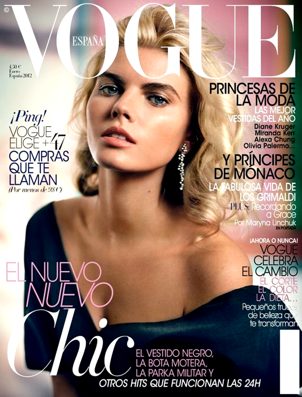 Editorial ♥ || Maryna Linchuk as Grace Kelly for Vogue Spain January ...