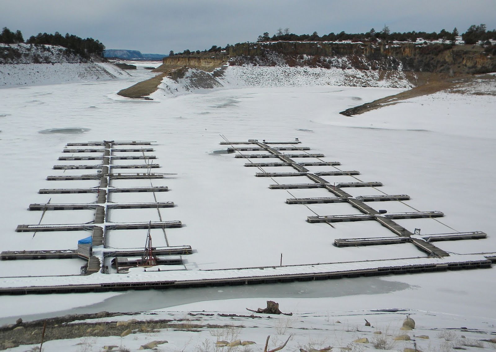 Desert Sea New Mexico and Southwestern Sailing Midwinter visit to the Heron Lake Marina