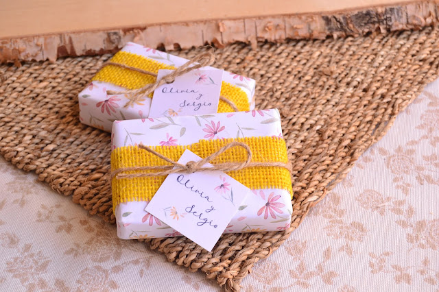 color amarillo bodas otono jabones regalos invitados