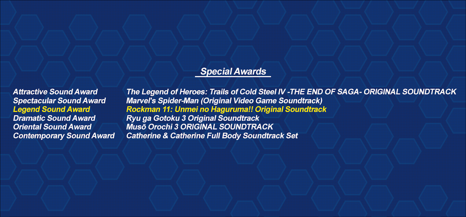 Rockman 11 Ost Wins Legend Sound Award At Playstation Game Music Grand Prize Rockman Corner