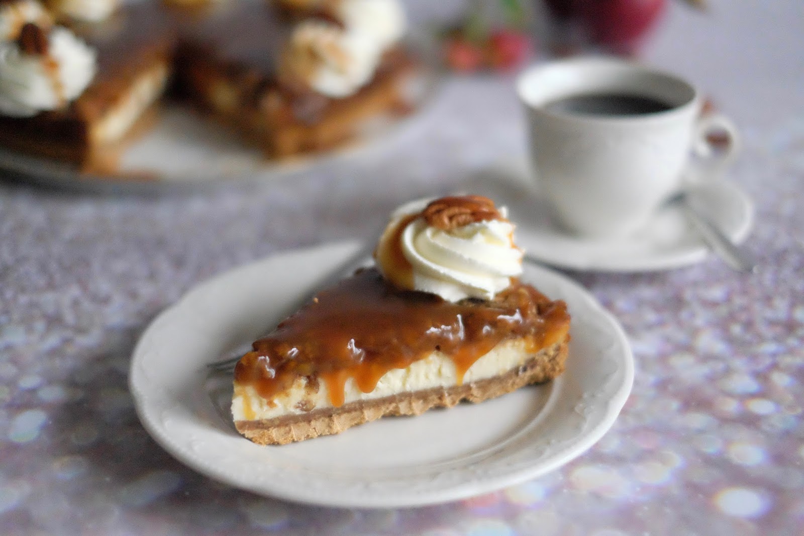 Apfel Karamell Cheesecake mit Pecannüssen | Marion&amp;#39;s Kaffeeklatsch