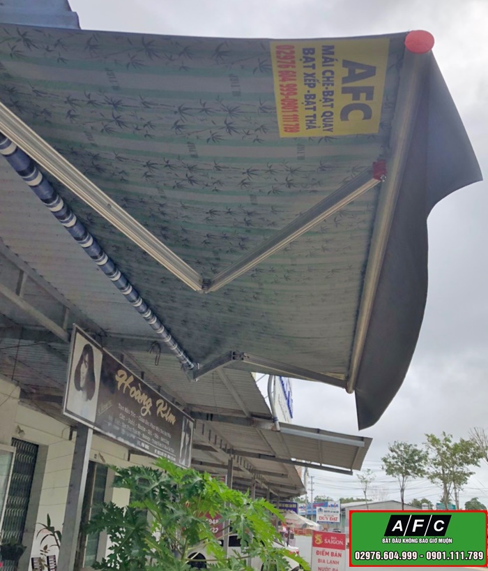 Thi công mái hiên di động- Mái quay di động tại Phú Quốc