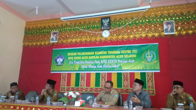 Siap Untuk Ikuti MTQ Aceh ke-34, Aceh Selatan Gelar Training Center di Tapaktuan Siap Untuk Ikuti MTQ Aceh ke-34, Aceh Selatan Gelar Training Center di Tapaktuan