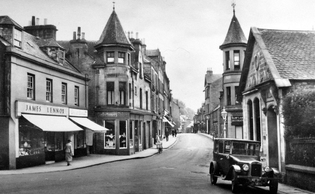 Tour Scotland Old Photographs High Street Dunblane Scotland