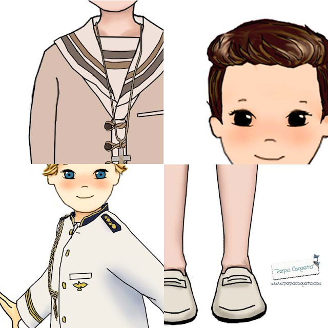 dibujos personalizados comunión