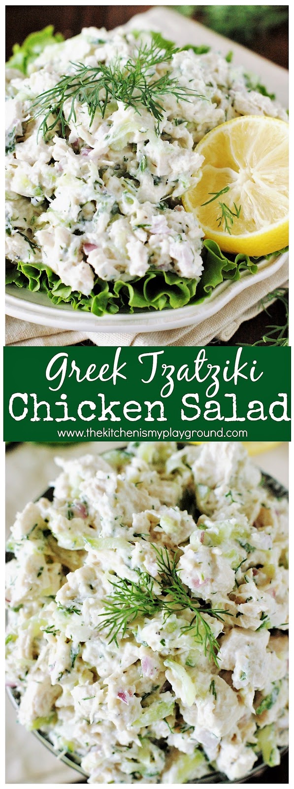 Tzatziki Chicken Salad | The Kitchen is My Playground
