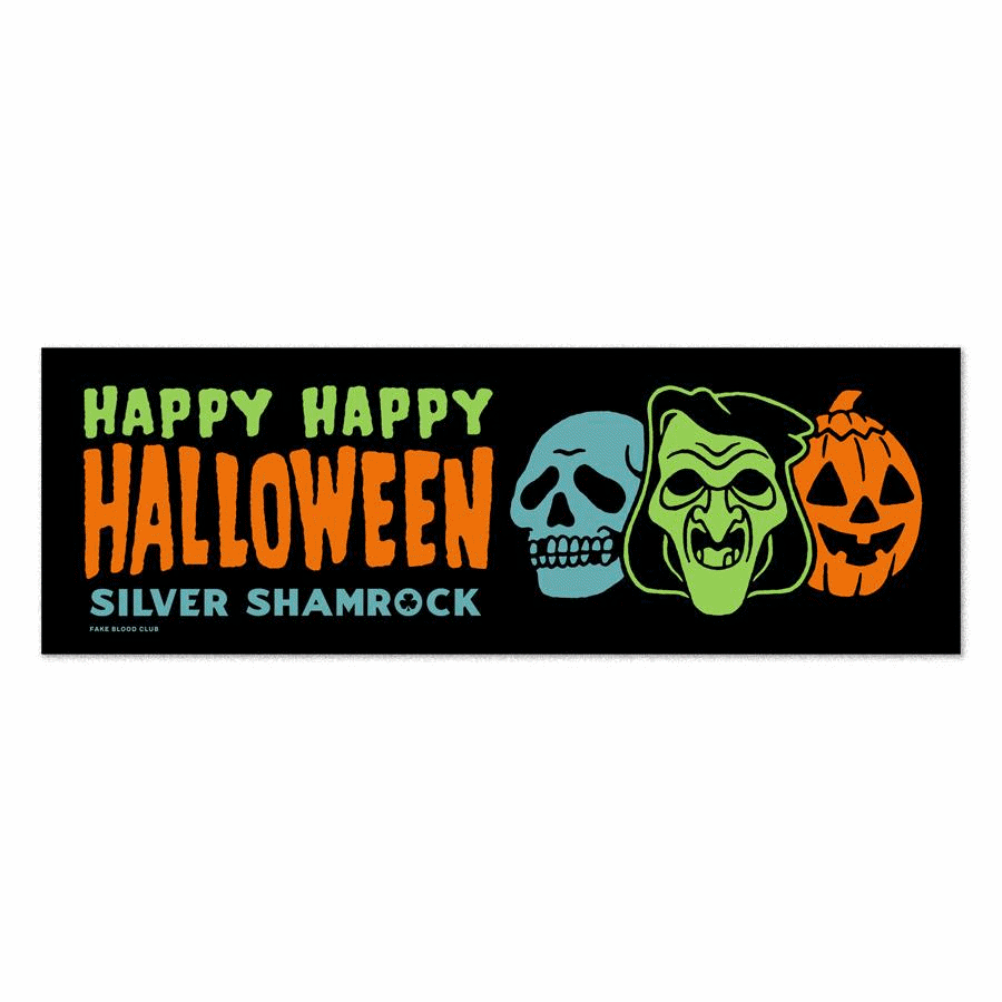 Silver Shamrock 4” Color Die-Cut Vinyl Decal Horror Michael Myers Halloween III 