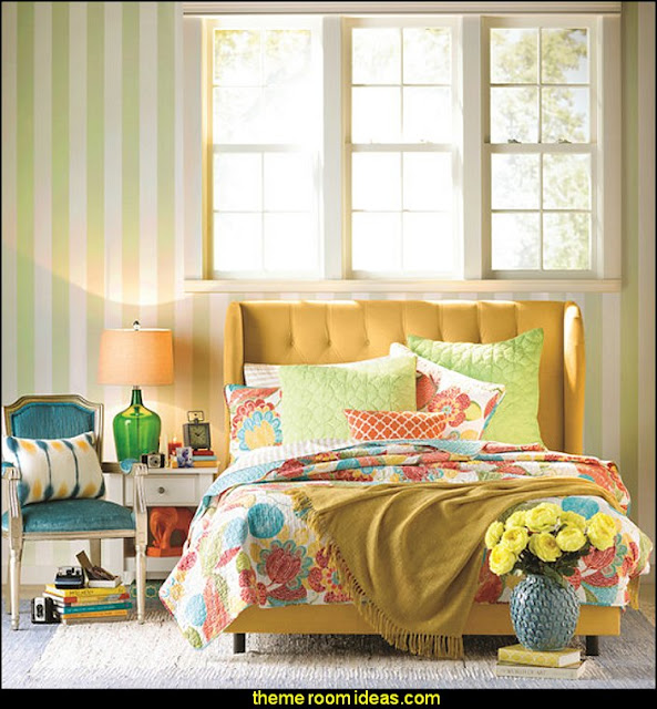 fun and funky - cute and colorful  - chic and trendy decorating ideas - unique decor - girls bedroom decor - colorful decor - colorful bedrooms - decorating with color
