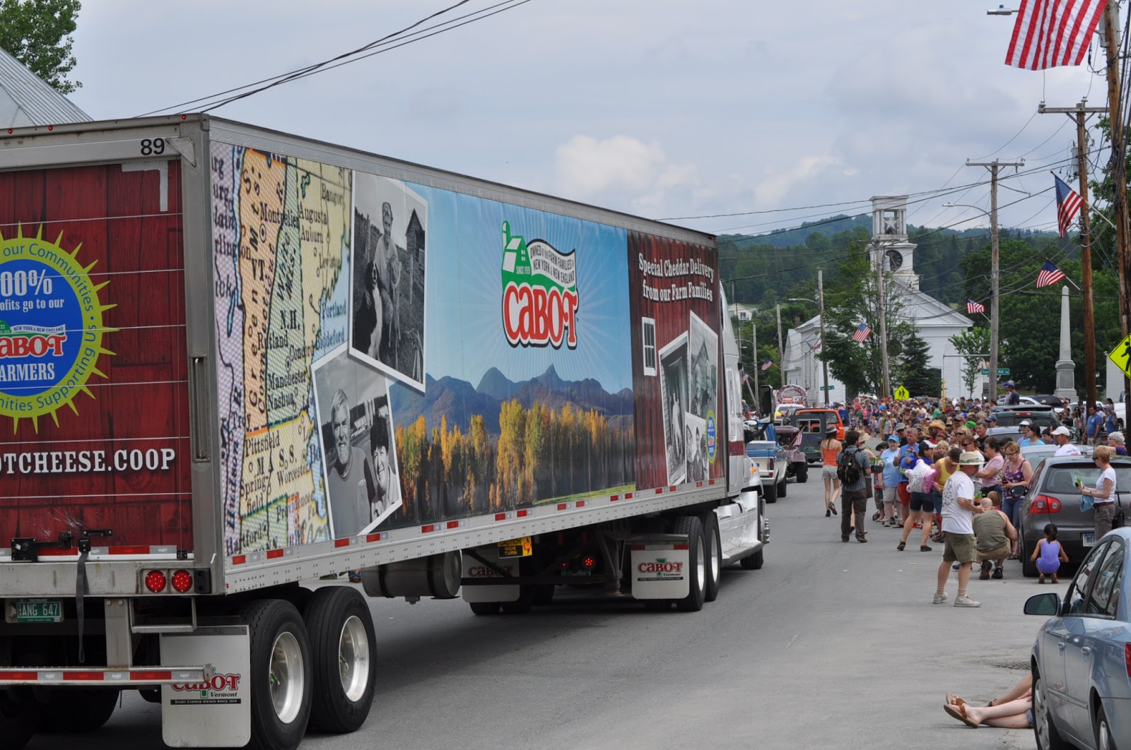 Cabot Vermont Fourth of July Parade It's raining Cheese! Download