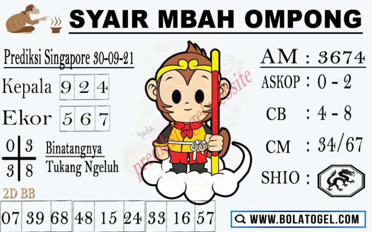 Angka Jitu Sgp 2d Hari Ini