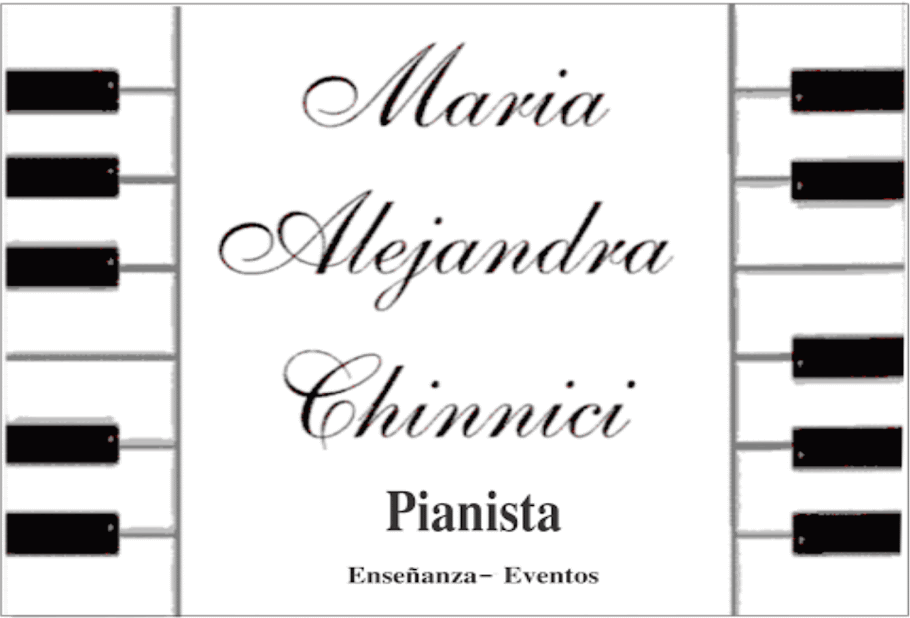 PIANISTA-PIANO-PROFESORES DE PIANO.CLASES DE PIANO  (Maria Alejandra Chinnici)