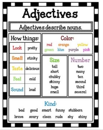 English 1: Adjectives