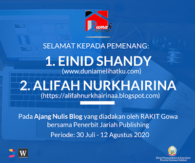 Pemenang Ajang Blog Rakit Gowa