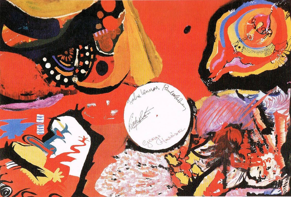 LA ÚNICA PINTURA EXISTENTE DE LOS CUATRO BEATLES ALCANZÓ EN SUBASTA CASI UN MILLÓN Y MEDIO DE LIBRAS Fotos raras de los Beatles pintando